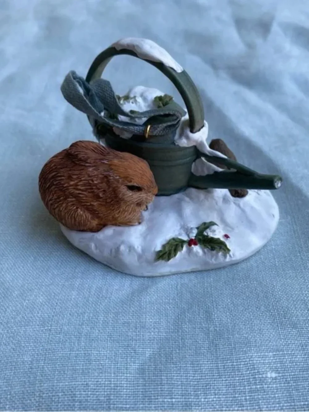 Hallmark 2000 Marjolein Bastin Snowy Garden rabbit Nature's Sketchbook ornament